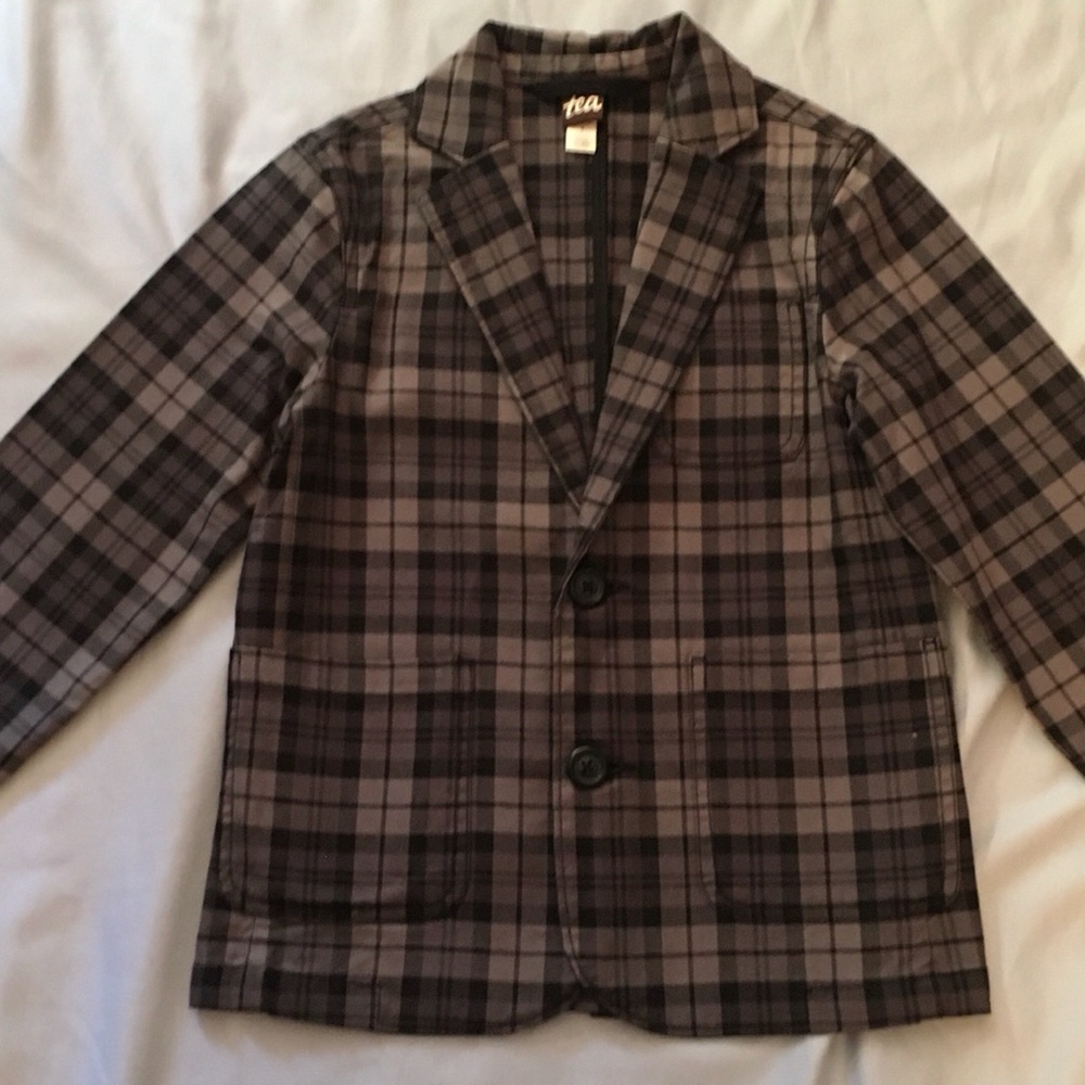 Tea Collection Plaid Blazer